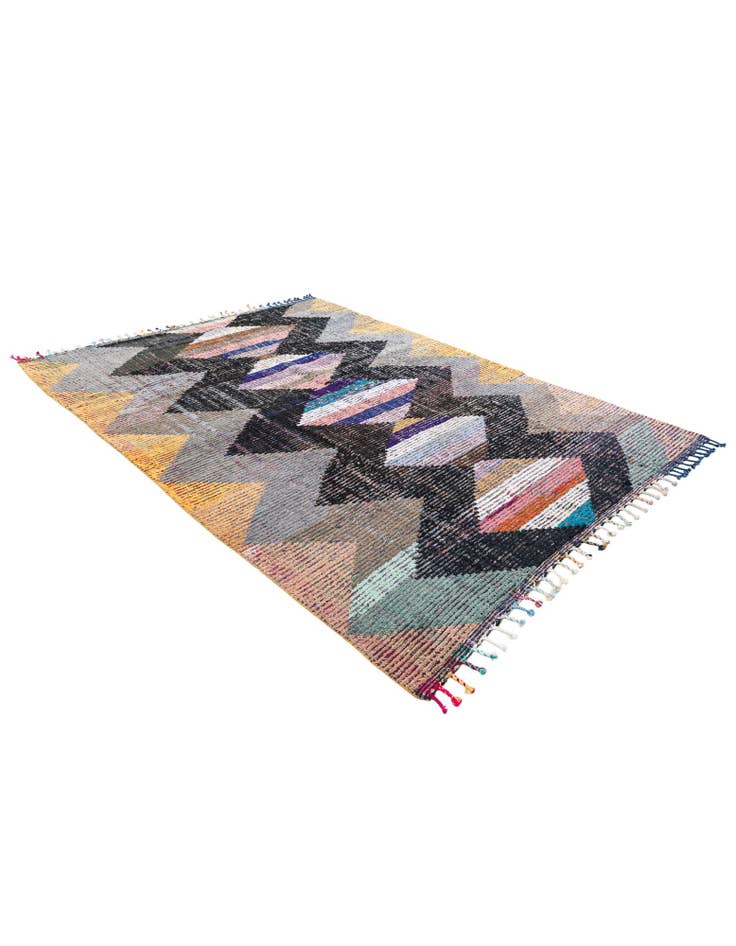 Detail image of  7' 10 x 10' 2  Hand Knotted Moroccan Wool Rug