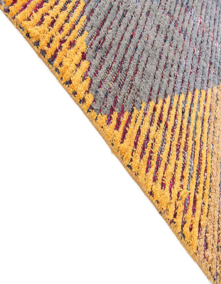Detail image of  7' 10 x 10' 2  Hand Knotted Moroccan Wool Rug