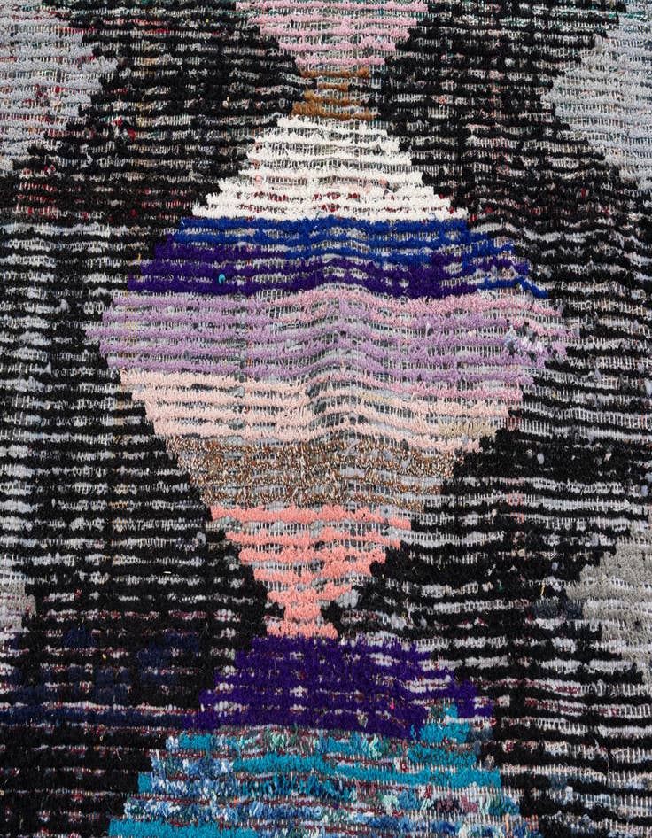 Detail image of  7' 10 x 10' 2  Hand Knotted Moroccan Wool Rug