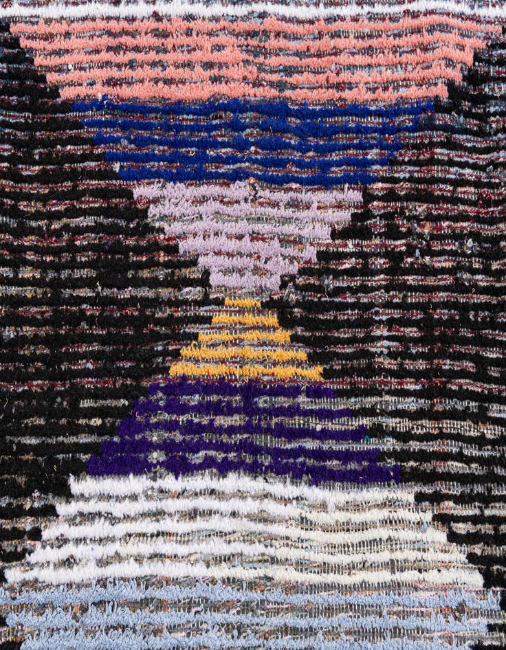 Detail image of  7' 10 x 10' 2  Hand Knotted Moroccan Wool Rug