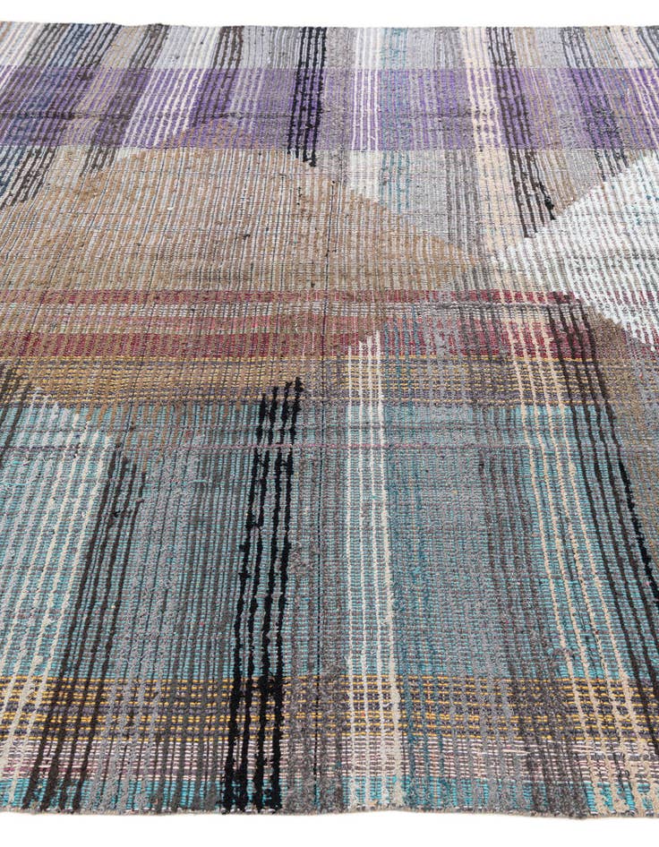 Detail image of  7' 9 x 10' 2  Hand Knotted Moroccan Wool Rug