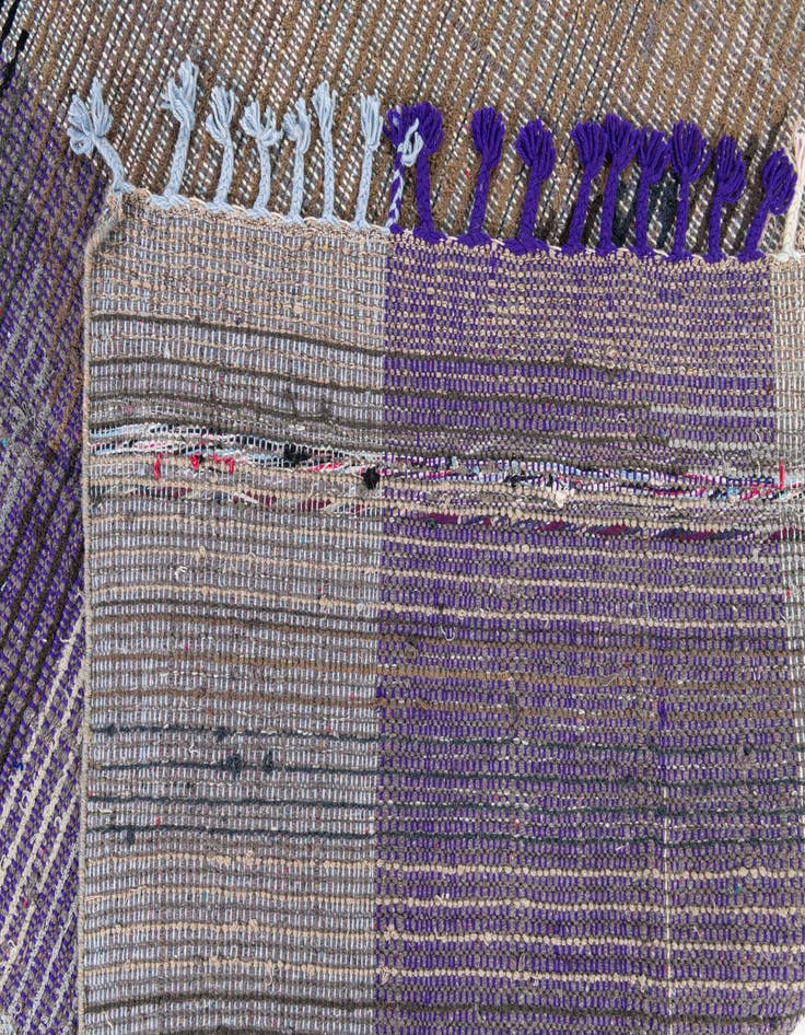 Detail image of  7' 9 x 10' 2  Hand Knotted Moroccan Wool Rug