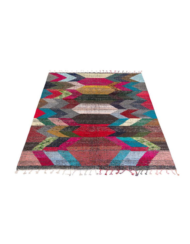 Detail image of  8' 3 x 9' 10  Hand Knotted Moroccan Wool Rug