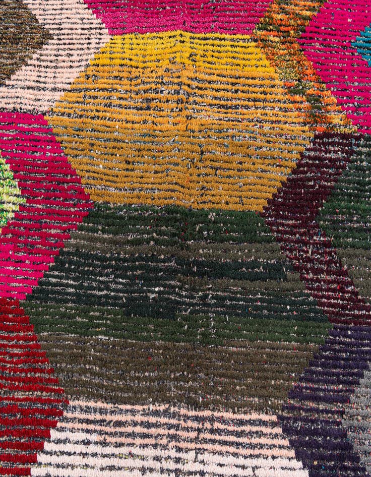 Detail image of  8' 3 x 9' 10  Hand Knotted Moroccan Wool Rug