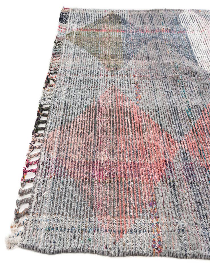 Detail image of  5' 8 x 7' 8  Hand Knotted Moroccan Wool Rug