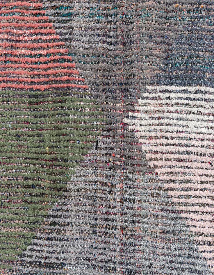 Detail image of  5' 8 x 7' 8  Hand Knotted Moroccan Wool Rug