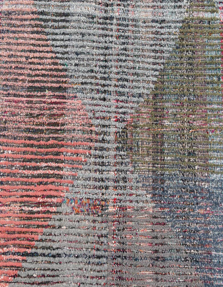 Detail image of  5' 8 x 7' 8  Hand Knotted Moroccan Wool Rug