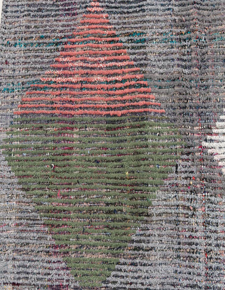 Detail image of  5' 8 x 7' 8  Hand Knotted Moroccan Wool Rug