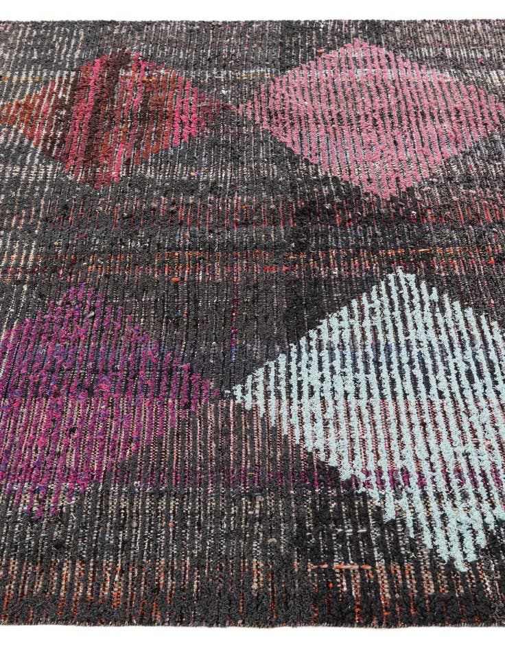 Detail image of  5' 8 x 8' 2  Hand Knotted Moroccan Wool Rug