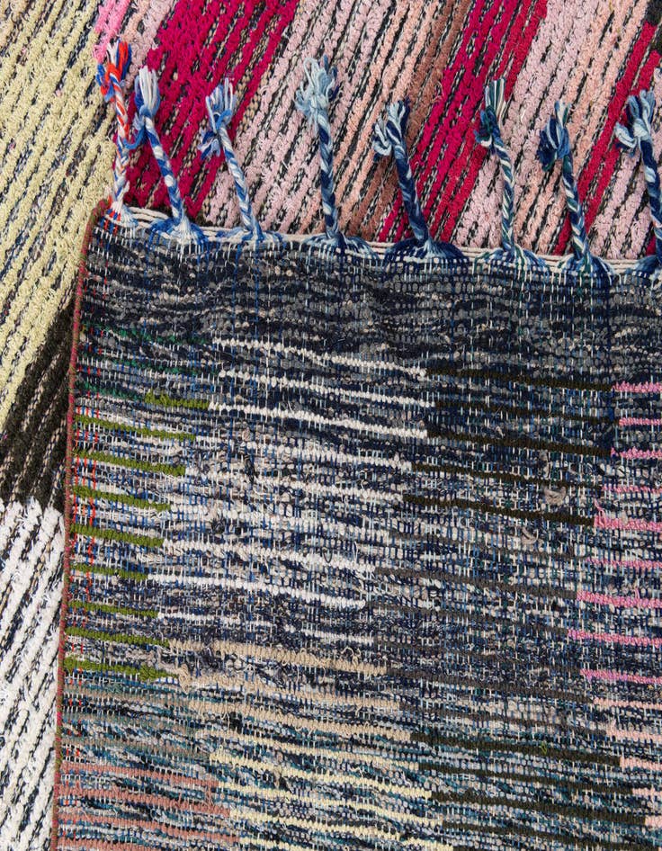 Detail image of  5' 7 x 9'  Hand Knotted Moroccan Wool Rug