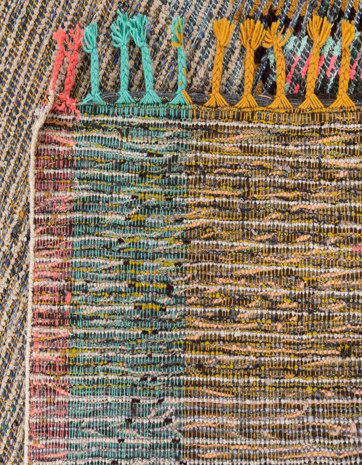 Detail image of  5' 5 x 8' 1  Hand Knotted Moroccan Wool Rug