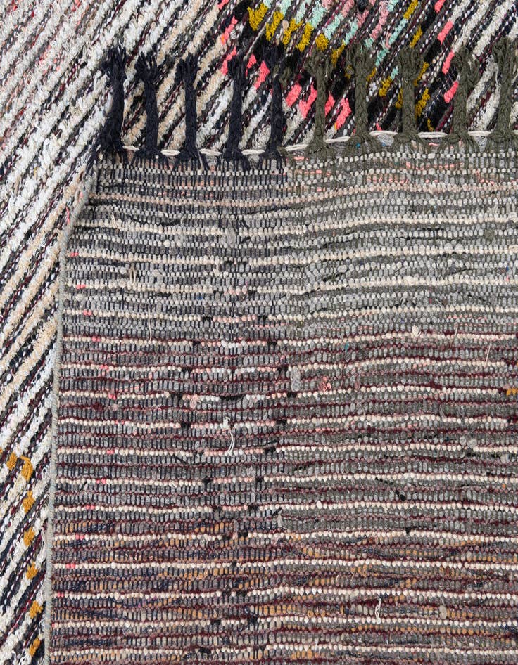 Detail image of  5' 4 x 7' 8  Hand Knotted Moroccan Wool Rug