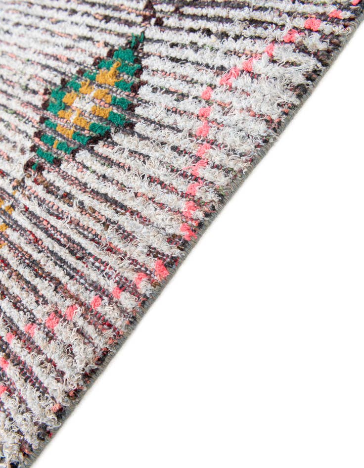 Detail image of  5' 4 x 7' 8  Hand Knotted Moroccan Wool Rug