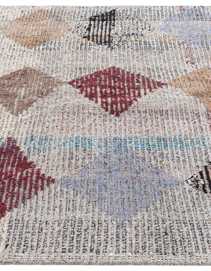 Detail image of  5' 2 x 7' 8  Hand Knotted Moroccan Wool Rug