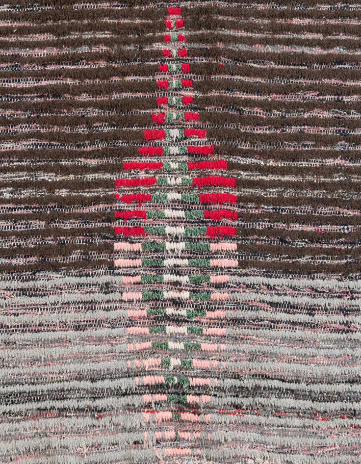 Detail image of  4' 10 x 7' 10  Hand Knotted Moroccan Wool Rug