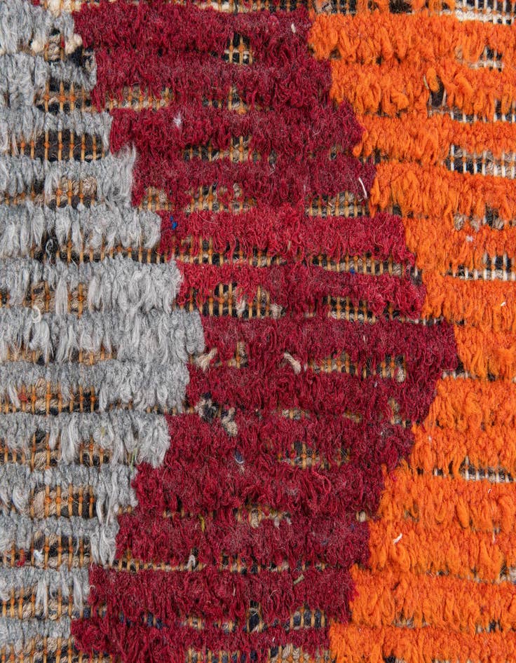 Detail image of  4' 9 x 7' 8  Hand Knotted Moroccan Wool Rug