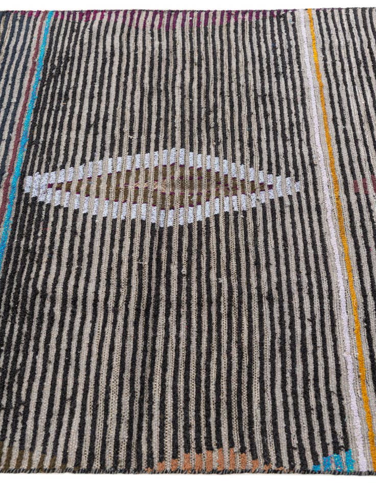 Detail image of  4' x 6' 2  Hand Knotted Moroccan Wool Rug