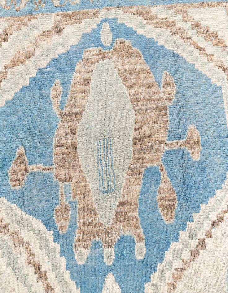 Detail image of  8' 5 x 12' 4  Hand Knotted Moroccan Wool Rug