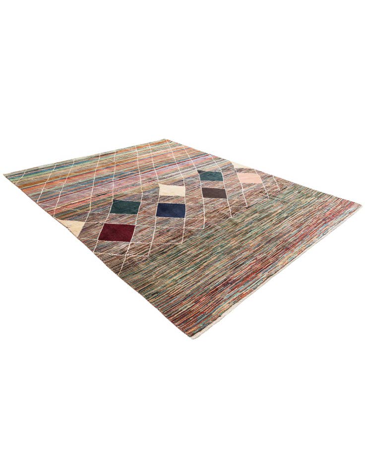 Detail image of  7' 10 x 9' 9  Hand Knotted Moroccan Rug