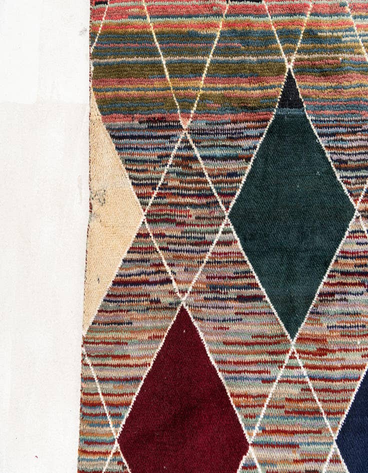 Detail image of  7' 10 x 9' 9  Hand Knotted Moroccan Rug