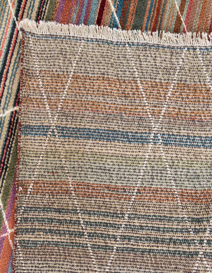 Detail image of  7' 10 x 9' 9  Hand Knotted Moroccan Rug