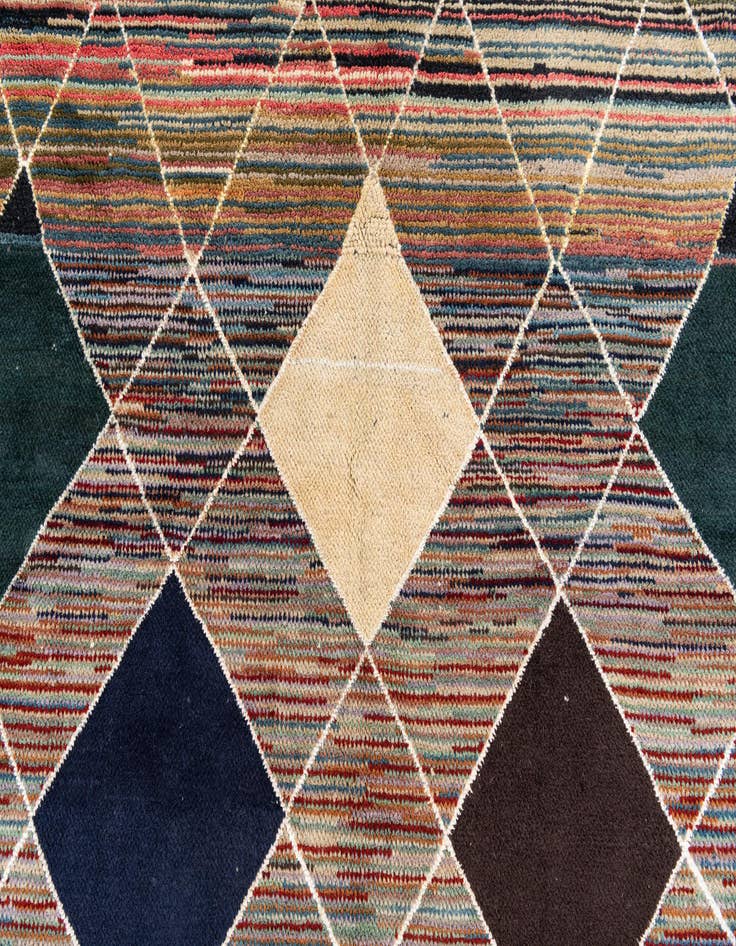 Detail image of  7' 10 x 9' 9  Hand Knotted Moroccan Rug