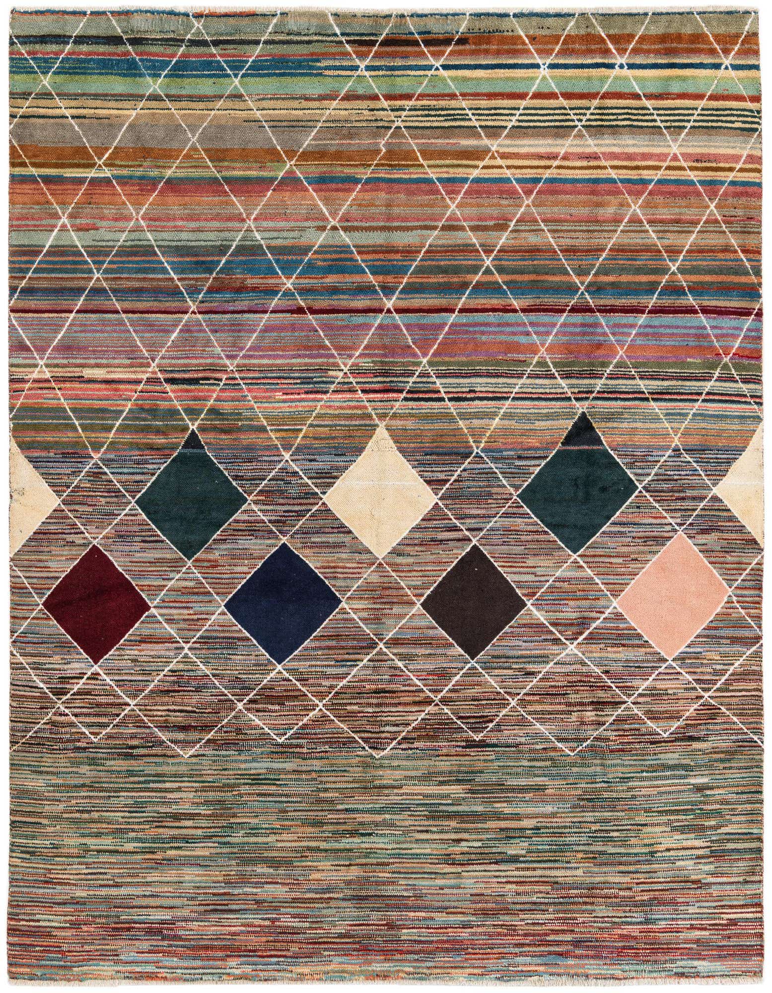 Primary image  7' 10 x 9' 9  Hand Knotted Moroccan Rug