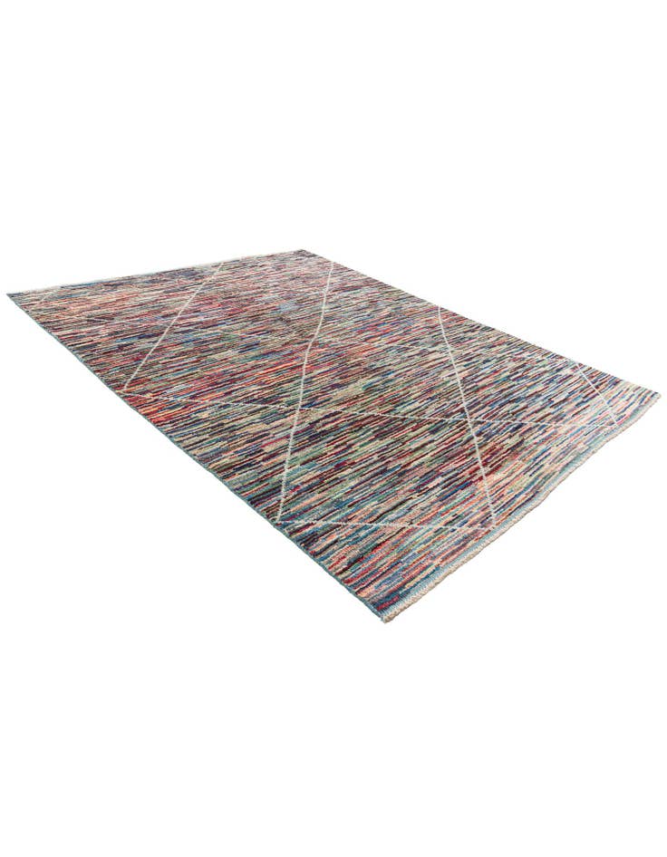 Detail image of  8' x 10' 4  Hand Knotted Moroccan Wool Rug