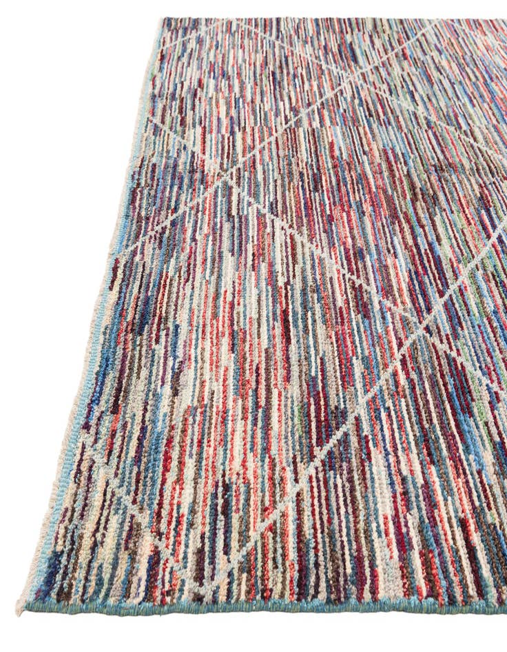 Detail image of  8' x 10' 4  Hand Knotted Moroccan Wool Rug