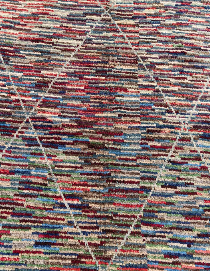 Detail image of  8' x 10' 4  Hand Knotted Moroccan Wool Rug