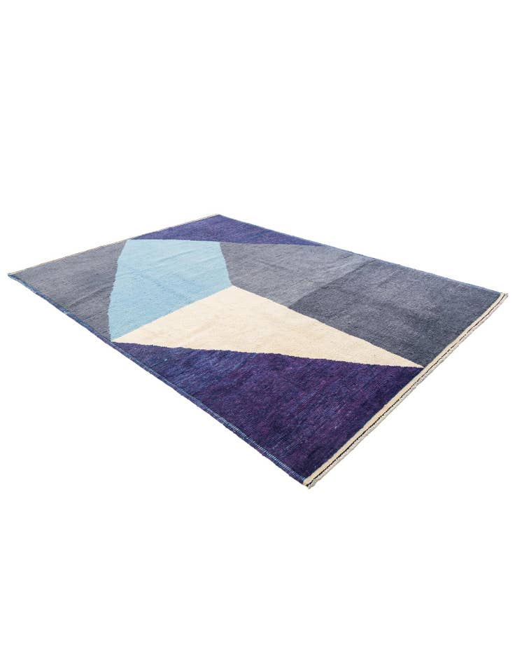 Detail image of  7' 5 x 10' 1  Hand Knotted Moroccan Wool Rug