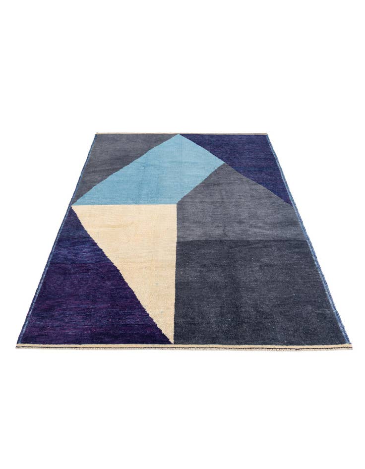 Detail image of  7' 5 x 10' 1  Hand Knotted Moroccan Wool Rug