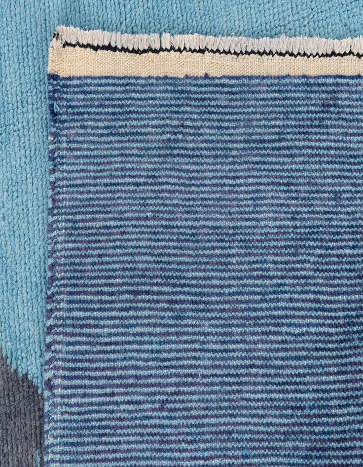 Detail image of  7' 5 x 10' 1  Hand Knotted Moroccan Wool Rug