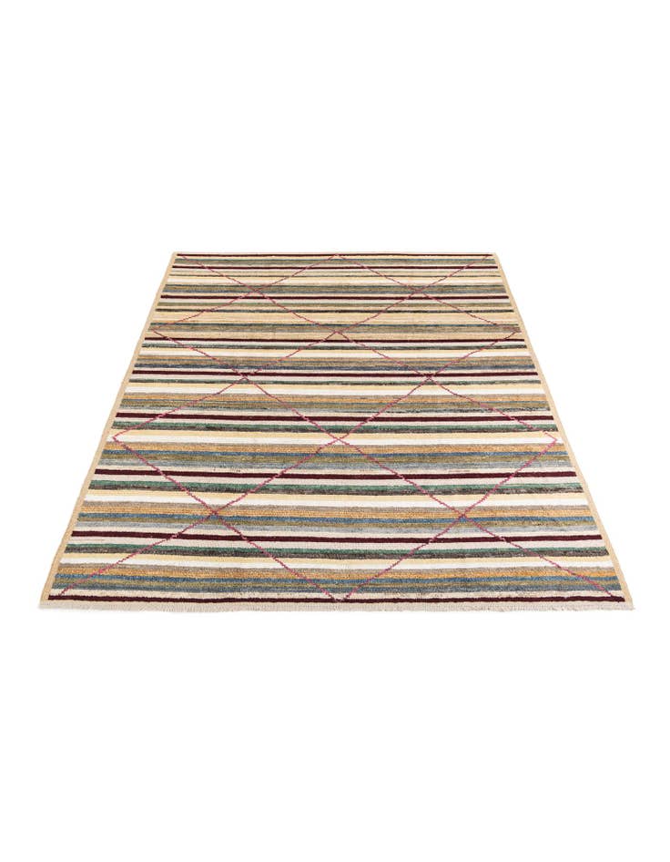 Detail image of  8' 6 x 10' 3  Hand Knotted Moroccan Rug