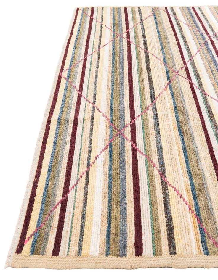 Detail image of  8' 6 x 10' 3  Hand Knotted Moroccan Rug