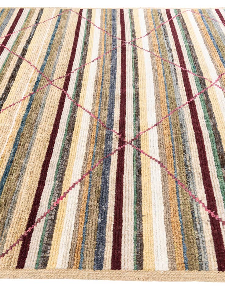 Detail image of  8' 6 x 10' 3  Hand Knotted Moroccan Rug