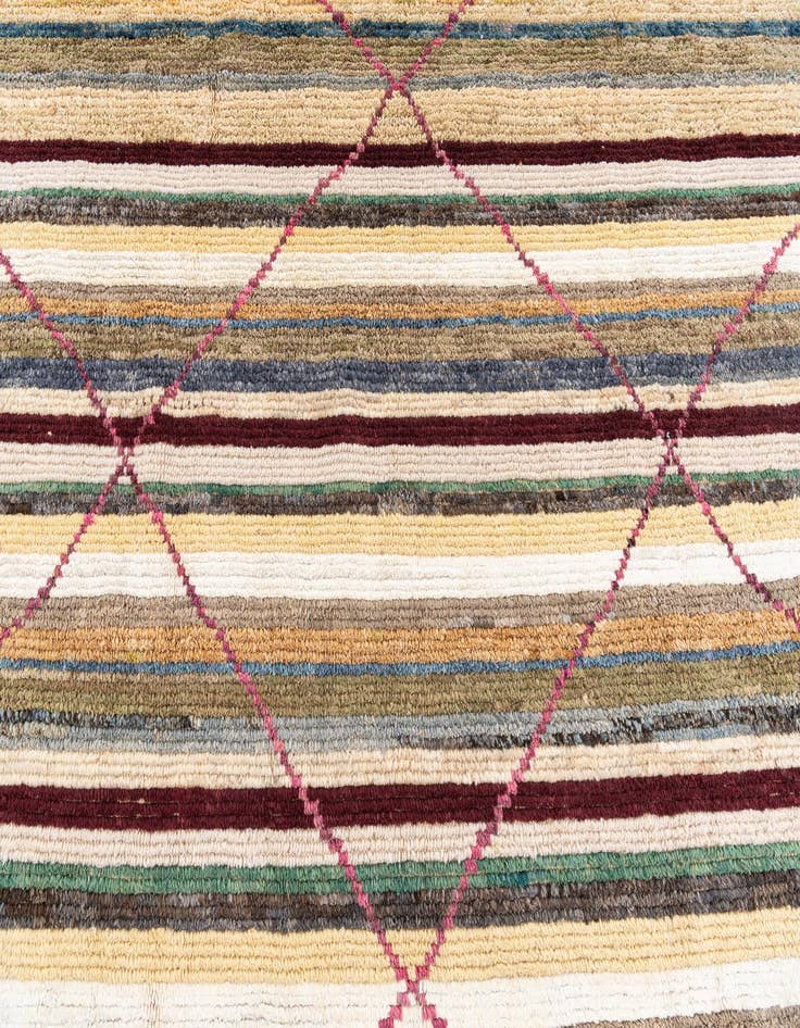 Detail image of  8' 6 x 10' 3  Hand Knotted Moroccan Rug