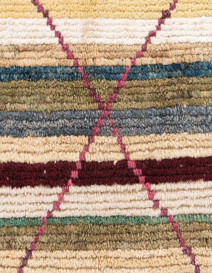 Detail image of  8' 6 x 10' 3  Hand Knotted Moroccan Rug