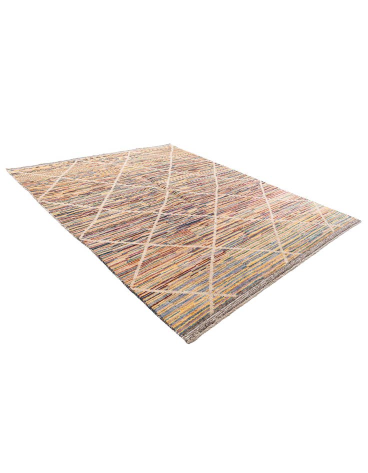 Detail image of  8' 3 x 10' 2  Hand Knotted Moroccan Wool Rug