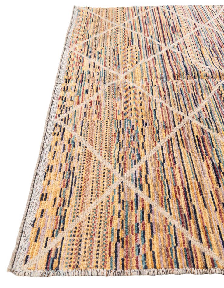 Detail image of  8' 3 x 10' 2  Hand Knotted Moroccan Wool Rug