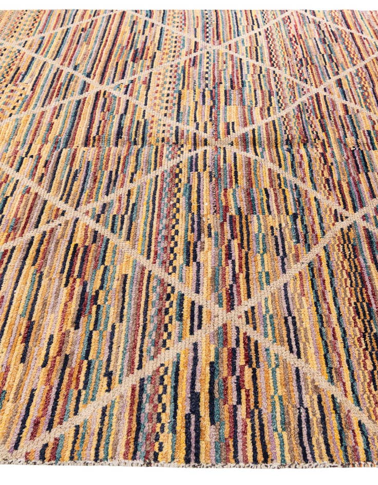 Detail image of  8' 3 x 10' 2  Hand Knotted Moroccan Wool Rug