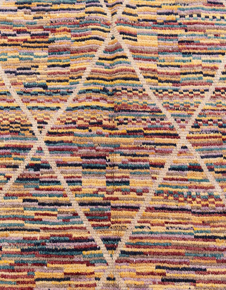Detail image of  8' 3 x 10' 2  Hand Knotted Moroccan Wool Rug