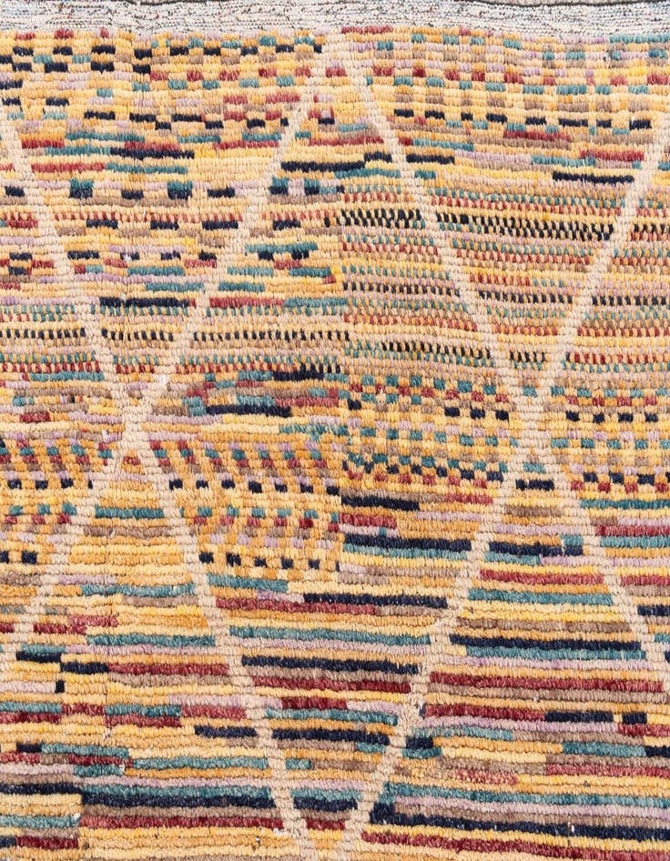 Detail image of  8' 3 x 10' 2  Hand Knotted Moroccan Wool Rug