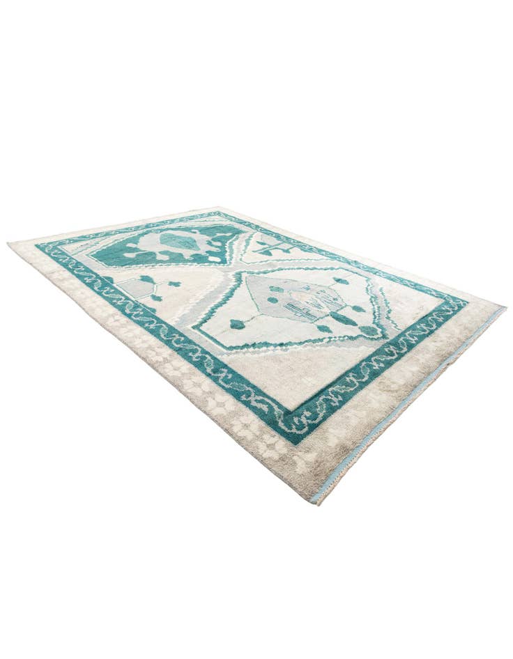 Detail image of  8' 6 x 12'  Hand Knotted Moroccan Wool Rug