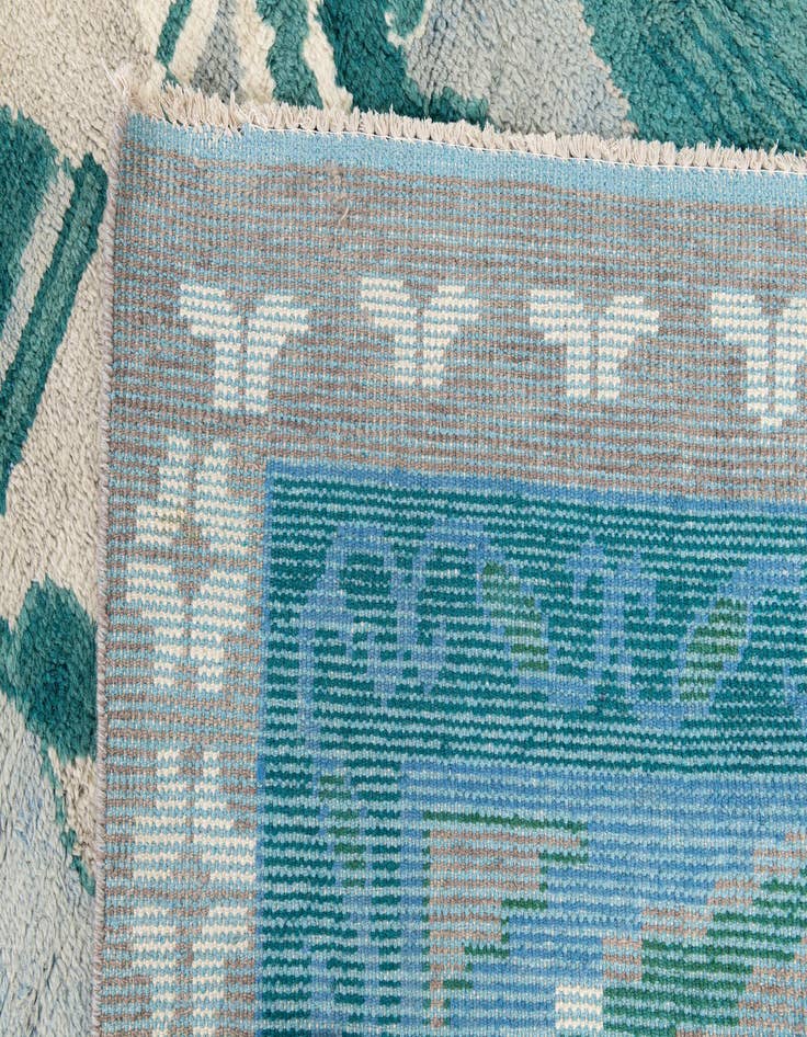 Detail image of  8' 6 x 12'  Hand Knotted Moroccan Wool Rug