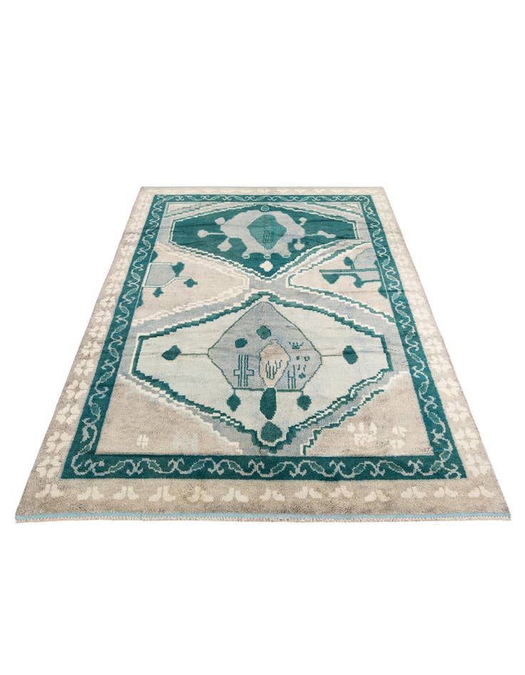 Detail image of  8' 6 x 12'  Hand Knotted Moroccan Wool Rug