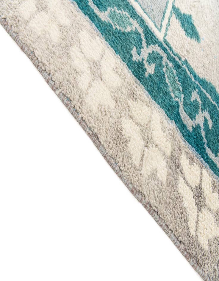 Detail image of  8' 6 x 12'  Hand Knotted Moroccan Wool Rug