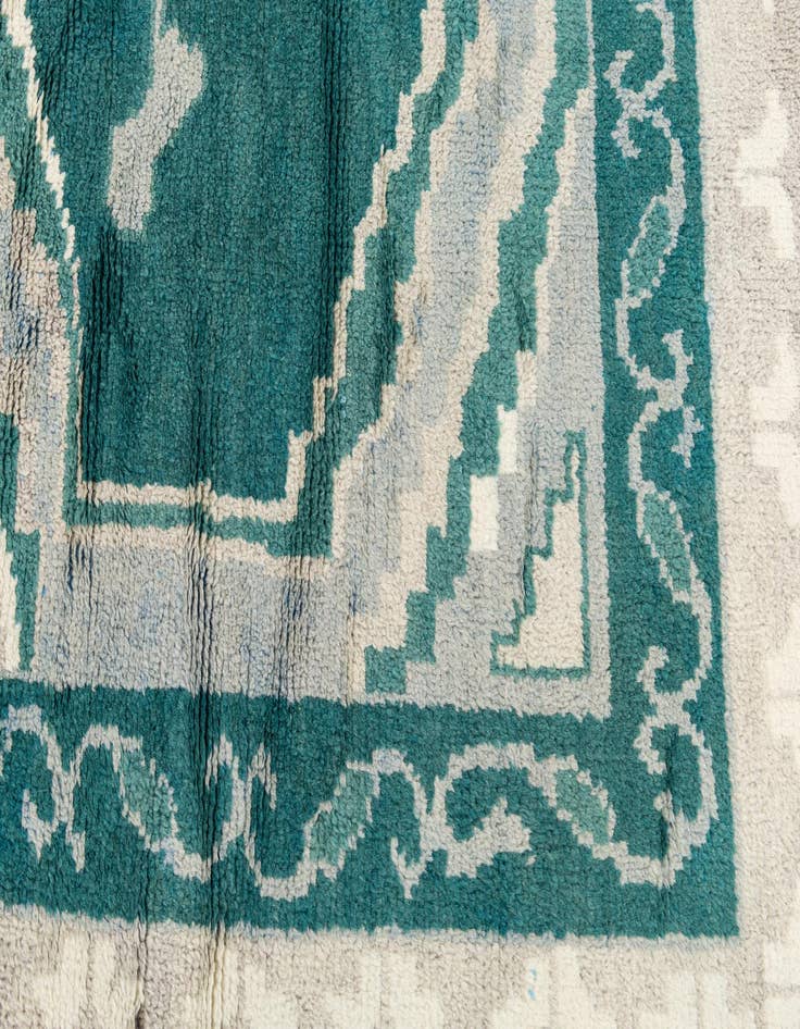 Detail image of  8' 6 x 12'  Hand Knotted Moroccan Wool Rug