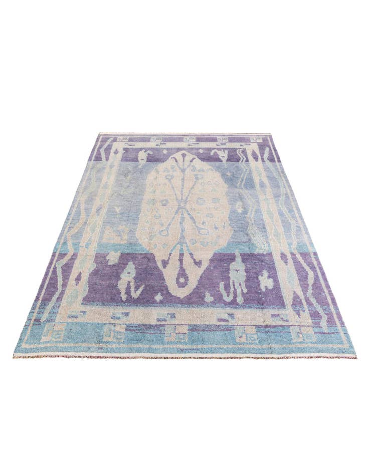 Detail image of  7' 7 x 10' 3  Hand Knotted Moroccan Wool Rug