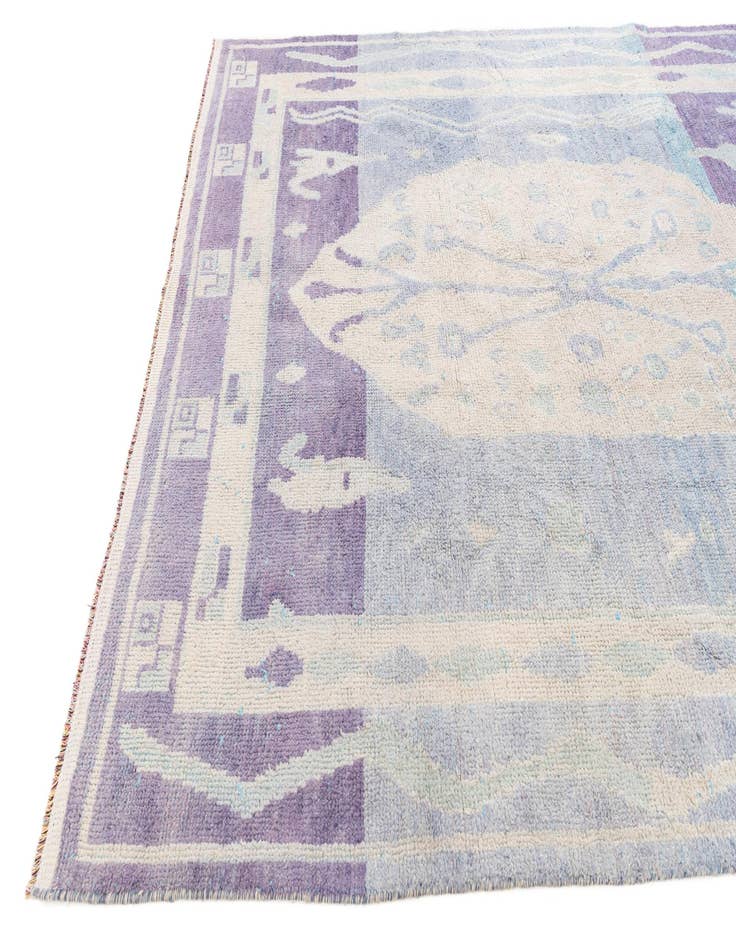 Detail image of  7' 7 x 10' 3  Hand Knotted Moroccan Wool Rug